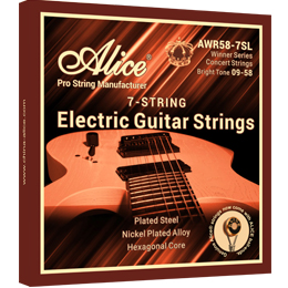 A5501 Double Ball-End Electric Guitar String Set, Plated Steel Plain String, Nickel Plated Alloy Winding